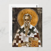 Carte Postale Ignace de l'icône orthodoxe antioche (Devant / Derrière)