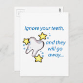 Carte Postale Ignorer vos dents (Devant / Derrière)