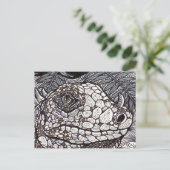 Carte Postale Iguana en colère (Debout devant)