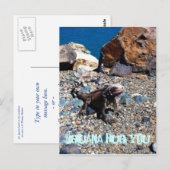 Carte postale Iguana Te serrer (Devant / Derrière)