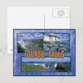 Carte Postale Iguasu tombe Brésil (Devant / Derrière)