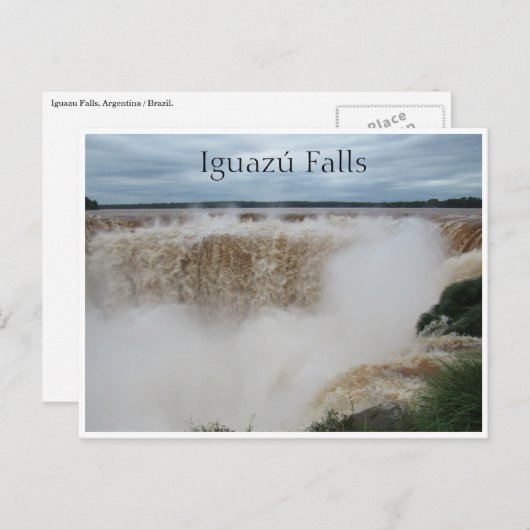 Carte Postale iguazu (Devant / Derrière)