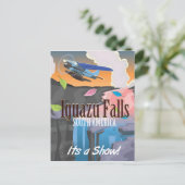 Carte Postale Iguazu Falls Amérique du Sud poster Voyage (Debout devant)