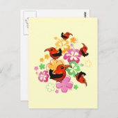 Carte Postale "I'iwi" à l'hawaïenne (Devant / Derrière)