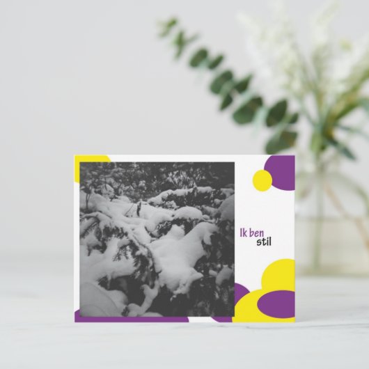 Carte Postale Ik ben stil (Debout devant)