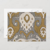 Carte Postale Ikat Ocre II (Devant / Derrière)