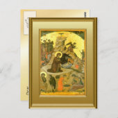 Carte Postale Ikon de la Nativité (Devant / Derrière)