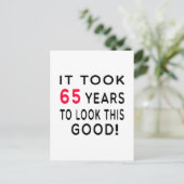 Carte Postale Il A Fallu 65 Ans Conception Anniversaire (Debout devant)