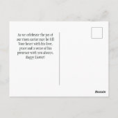 Carte Postale Il a RISEN Bible Verse Tulips Pâques (Dos)