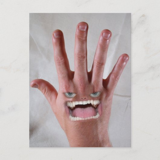 Carte Postale Il a une main de poche moyenne ! (Devant)