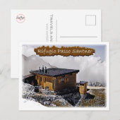 Carte Postale Il - cabane alpine Passo Santner - Dolomiti - (Devant / Derrière)