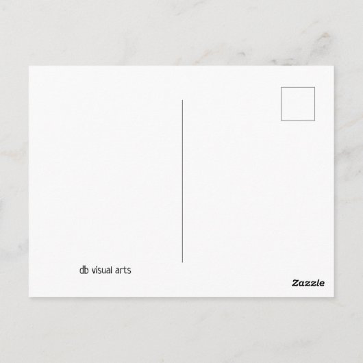 Carte Postale Il cache mon âme (Dos)