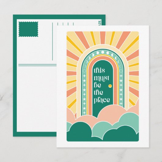 Carte Postale il doit s'agir de la porte rétro place (Devant / Derrière)