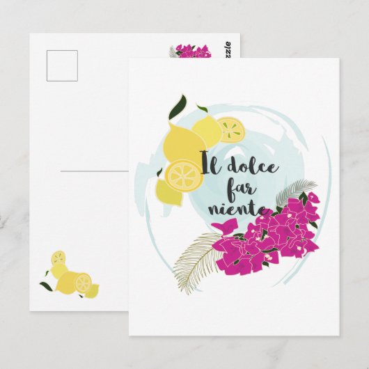 Carte Postale Il dolce far niente (Devant / Derrière)