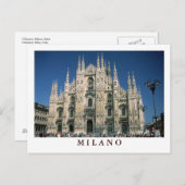 Carte postale "Il Duomo, Milano" (Devant / Derrière)