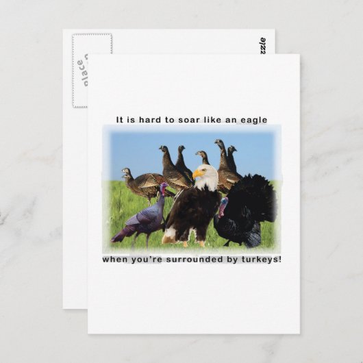 Carte Postale Il est difficile de monter en flèche comme une cit (Devant / Derrière)