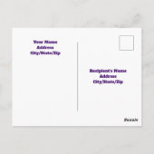 Carte Postale Il Est Ressuscité Croix Verset Biblique Pâques Nom (Dos)