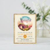 Carte Postale Il est ressuscité et fête de la résurrection diman (Debout devant)