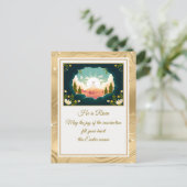 Carte Postale Il Est Ressuscité" Joyeux Pâques - Personnalisable (Debout devant)