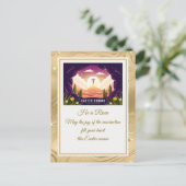 Carte Postale Il Est Ressuscité" Joyeux Pâques - Personnalisable (Debout devant)