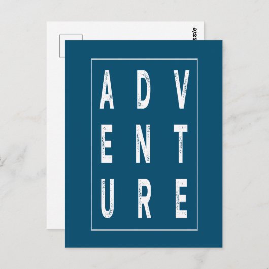 Carte Postale Il est temps d'aventure (Devant / Derrière)