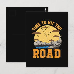 Carte Postale Il Est Temps De Frapper La Route