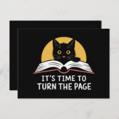 Carte Postale Il est temps de tourner la page Kamala Harris Poli (Devant / Derrière)