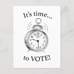 Carte Postale Il est temps... de VOTER ! —Simple