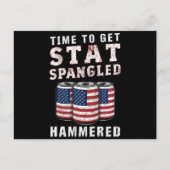 Carte Postale Il Est Temps D'Obtenir Star Spangled Hammered Beer (Devant)