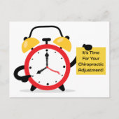 Carte Postale Il est temps pour votre ajustement chiropratique (Devant)