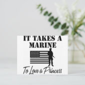Carte Postale Il Faut Une Marine Pour Aimer Une Princesse (Debout devant)