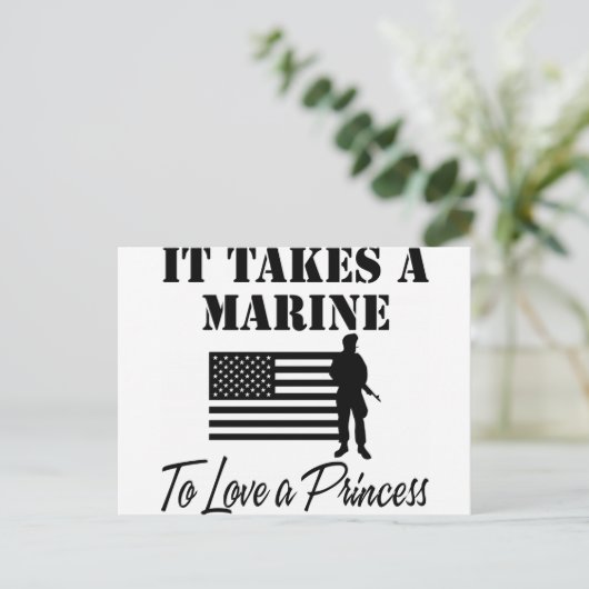 Carte Postale Il Faut Une Marine Pour Aimer Une Princesse (Debout devant)