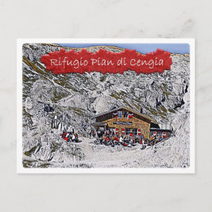 Carte Postale Il - hutte alpine Pian di Cengia - Dolomiti -