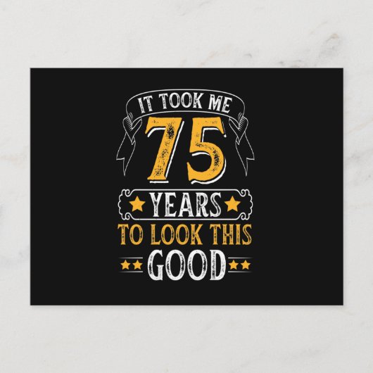 Carte Postale Il M'A Fallu 75 Ans Pour Regarder Ce Bon Design (Devant)