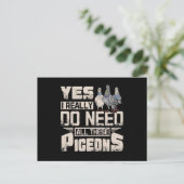 Carte Postale Il Me Faut Tous Les Pigeons De Course (Debout devant)