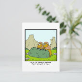 Carte Postale Il ne reste plus rien : Caricature de bison ou de  (Debout devant)