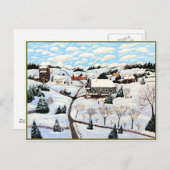 Carte Postale Il neige (Devant / Derrière)