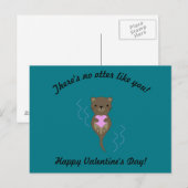 Carte Postale Il n'y a pas de loup comme vous Valentine (Devant / Derrière)