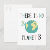 Carte Postale Il N'Y A Pas De Planète B (Devant / Derrière)