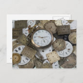 Carte Postale Il n'y a pas de temps (Devant / Derrière)