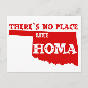 Carte Postale Il n'y a pas d'endroit comme Homa Oklahoma