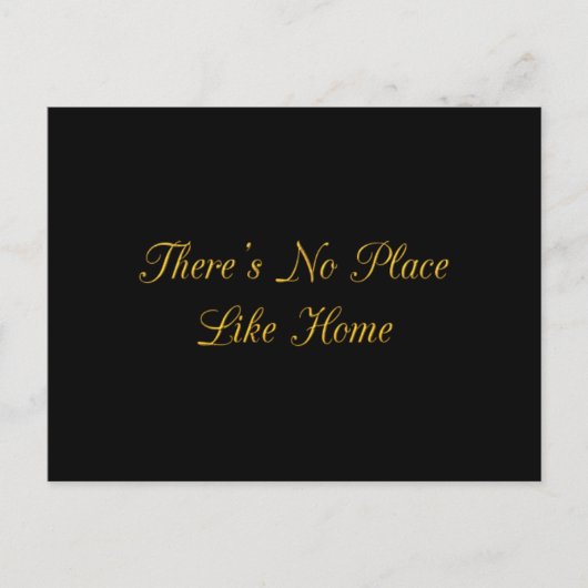 CARTE POSTALE IL N'Y A PAS D'ENDROIT COMME HOME QUOTES REALESTAT (Devant)