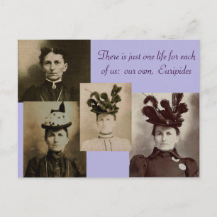 Carte Postale Il n'y a qu'une vie pour chacun d'entre nous :