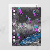 Carte Postale Il pleut des hommes ! (Devant / Derrière)