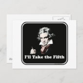 Carte Postale Il prend la cinquième ! (Devant / Derrière)