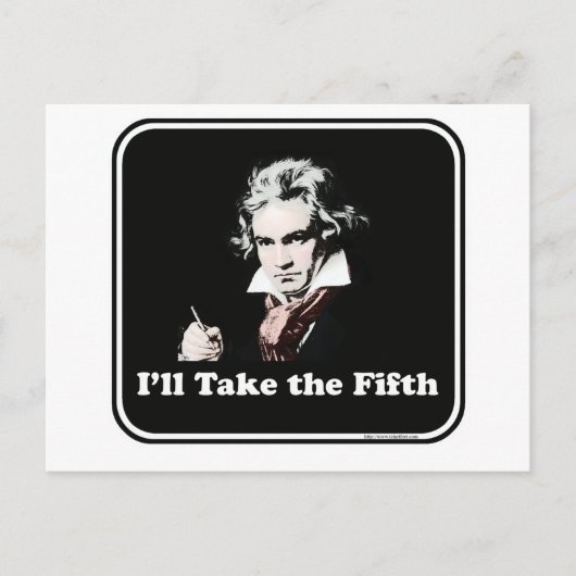 Carte Postale Il prend la cinquième ! (Devant)