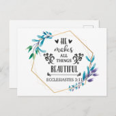 Carte Postale Il Rend Tout Beau (Devant / Derrière)