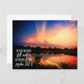 Carte Postale Il Restaure Mon Âme Bible Verse (Devant / Derrière)