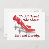 Carte Postale Il s'agit des chaussures (Devant / Derrière)