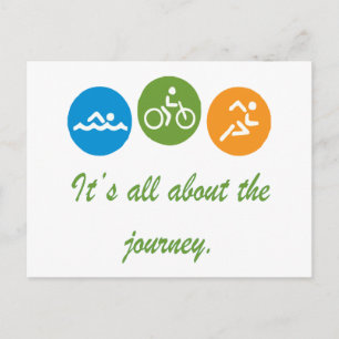 Carte Postale Il s'agit du voyage - Triathlon
